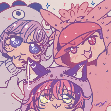 chibis drawing (2 hrs 30 min)