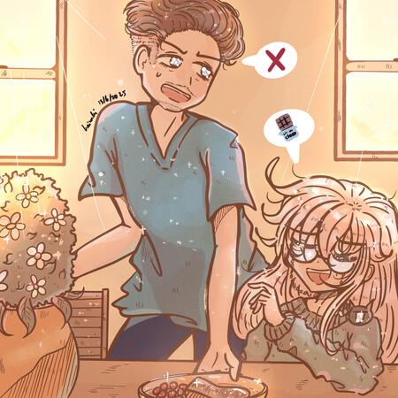 stream victim (yapping on stream time 7 hrs, actual working on drawing off stream 4 hrs)